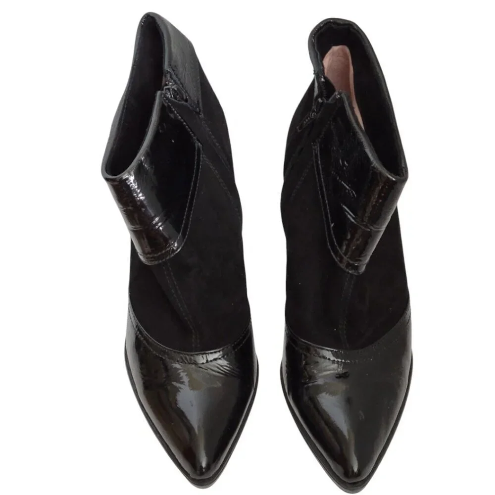 Sexy Women's Little Black Bootie Boots Unisa Europa‎ Shoes 39 8.5